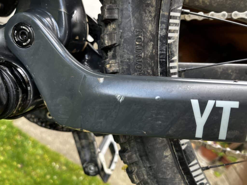 damaged bike frame protective vinyl